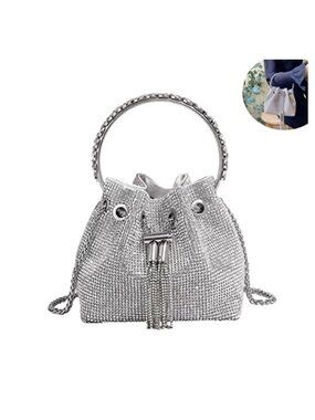 Womens Evening Handbag Rhinestone Crossbody Bag Sparkling Party Prom